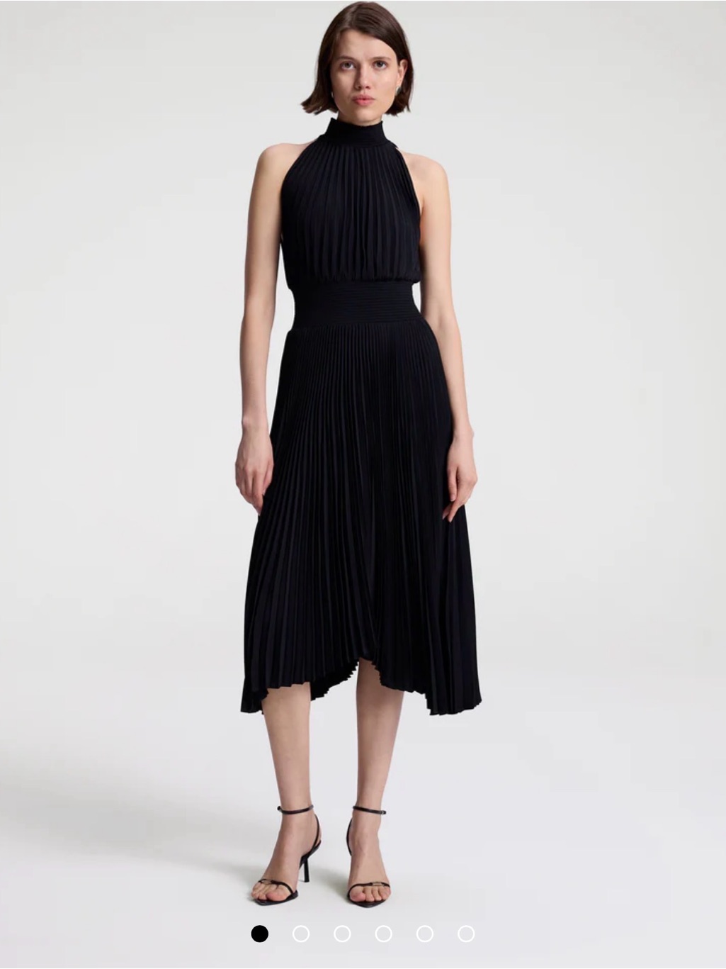 Green Lime Alc Renzo Pleated Dress